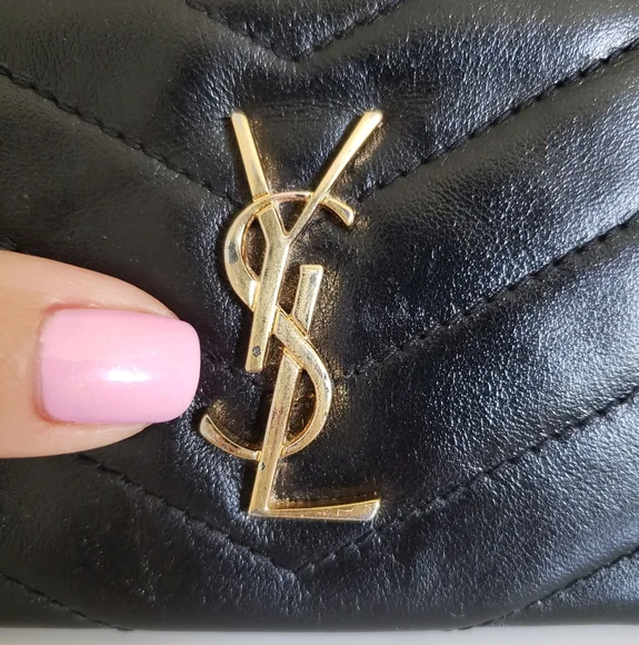 **SOLD** Authentic Pre-owned Yves Saint Laurent Cassandre Card Key Pouch - Picture 5 of 14